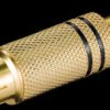 11281 RCA plug, color coding black, contacts gold plated
