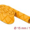 19592 Shrink tubing X-pattern non-slip 1 m x 15 mm yellow