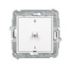 Mini Łącznik Dwubiegunowy /0-1/ W Stylu Amerykańskim Biały Mwpus-9