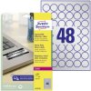 Avery-Zweckform L6129-20 Nameplate Labels Ø 30mm Silver Polyester 960 pc.