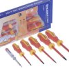 WKRĘTAKI IZOLOWANE DLA ELEKTRYKA -1000V - 6 SZTUK / E38013 -ZESTAW WKRĘTAKÓW 6 SZTUK - 1KV