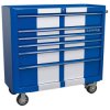 Sealey AP41206BWS Rollcab 6 Drawer Wide Retro Style - Blue with White Stripes