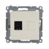 Gniazdo komputerowe RJ45 pojedyncze kremowe D61.01/41 Kontakt Simon54