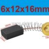 Szczotki węglowe 6x12x16mm; do elektrosprzętu