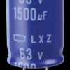 ELXZ630ELL152MM35S Elko radial, 1500 µF, 63 V, 105°, Low ESR, 18x35 mm, RM 7.5