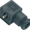 Valve connector, DIN shape A, 2 pole + PE, 250 V, 0.34-1.5 mm², 43 1700 002 03