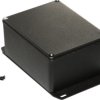 Aluminum die cast enclosure, (L x W x H) 119 x 94 x 56 mm, black (RAL 9005), IP54, 1590CFBK