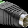 65417 RCA plug > 2-pin terminal block