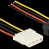 60140 SATA 15pin jack > 4pin Molex jack, 100cm