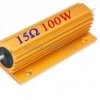 Rezystor drutowy 15R ( Ohm) 100W z radiatorem
