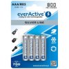 Akumulatory Ni-MH R03 / AAA 1,2 V 800 mAh, ready to use, 4 szt., Silver Line, everActive EVHRL03-800