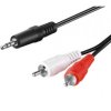Kabel przejściowy jack Cinch (RCA) 3,5 mm HQ