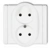 FLEXI Gniazdo podwójne b/u biały FGP-2p
