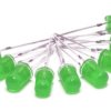 Opencircuit Green 5mm diffuse LED - 10 pieces