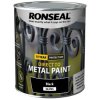Ronseal 39195 Direct to Metal Paint Black Gloss 750ml