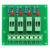 Electronics-Salon 100~250VAC 4 Channel Fuse Board, with Fuse Fail Indication.