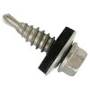 ForgeFix TechFast Self-Drill Stitching Hex Screw & Washer No.1 Tip 6.3x25mm P100