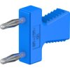 Jumper, pitch 12 mm, 30 VAC/60 VDC, 70 V, 10 A, gold-plated, blue, 63.9355-23