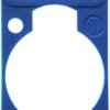 Marking plate, blue for XLR panel socket, DSS-BLUE