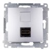 Simon 54 Gniazdo Hdmi Srebrny Mat Dghdmi.01/43