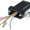 Adapter D-sub z typu D-Sub z 9 stykami na rodzaj Żeński z rodzaju Męski na typ RJ45