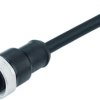Sensor actuator cable, 7/8"-cable socket, straight to open end, 3 pole, 10 m, PUR, black, 13 A, 77 1430 0000 50003-1000