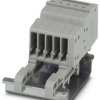 COMBI jack, push-in connection, 0.14-1.5 mm², 5 pole, 17.5 A, 6 kV, gray, 3213413