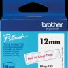 BTAG132 Labelling tape, red on clear, 12 mm, Btag