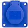 Gniazdo Tablicowe 10/16A 2P+Z 230V /70X70/ Niebieskie Ip54 104-7B
