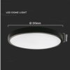 Plafoniera Led 24W 2400Lm 4000K Ip44 Okrągła Fi295 Mleczny Czarna Ramka 7637