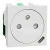 Gniazdo 2P+PE z USB C 10,5W, Unica, białe