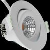 ED-10061 LED flush-mounted spotlight, dimmable, 5 W, 450 lm, 2700 K, whit