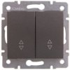 Logi Łącznik Podwójny Schodowy Śrubowy 10Ax 250V Grafit 021060141 25251