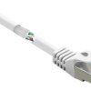 kabel LAN Renkforce RF-5043914, 1 szt., RJ45, CAT 6a, S/FTP, 1.00 m, biały