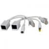Splitter P-POE1 RJ45 kat.5e 2 wtyki / 1 gniazdo rozdzielacz do kamer IP POE Pulsar