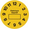 Electro test badge, 1 to 12, Ø 35 mm, vinyl, 3-1768036-1, package with 5 pieces