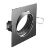 Sufitowa oprawa punktowa PORTO-K, IP20, kwadrat, czarny chrom, z regulacją kąta, TYP DT10