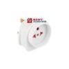 Adapter podróżny GBR PF-01GB Wielka Brytania, biały/czarny