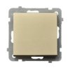 SONATA Wyłącznik pojedynczy IP20 szampański złoty ŁP-1R/m/39 OSPEL