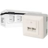 Digitus DN-9002-N Network outlet Surface-mount CAT 5e 2 ports Pure white