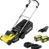 Kärcher Home & Garden LMO 4-18 Dual Battery Set akumulatorowy Akumulatorowa kosiarka do trawy zaw. 2 akumulatory, zaw. ł