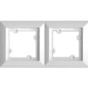 OPAL Ramka podwójna biała Ra-2 Op BI