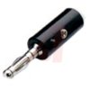 Adapter z wtykiem bananowym Męski Śruba typ Wtyk bananowy Czarny 15A Mueller Electric rozmiar 4 mm