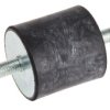 Podstawka antywibracyjna M6 średnica 30mm wysokość całkowita 30mm Cylinder męski-męski
