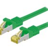 S/FTP7-CU-100GR Patch cord S/FTP 6a linka Cu LSZH zielony 10m 26AWG