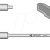 C470027 C470 soldering tip, special types, C470027/43 x 20 mm, stamp