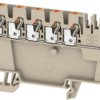 Supply terminal, push-in connection, 0.5-2.5 mm², 24 A, 8 kV, dark beige, 2503880000