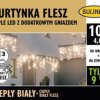 Kurtyna sople flesz 100l z gniazdkiem ciepły biały flesz 4,8m dekoracji+5 m przewodu zasil. na zewnątrz i do wnętrz 13-565
