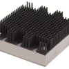 DC/DC converter heatsink, (L x W x H) 61 x 57.9 x 24.2 mm, 2 K/W, black anodized, TEP HS1