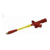 Chwytak bezp. krokod. gn. 4mm KLEPS 2800-R CAT III 1000V, 20A czerwony
